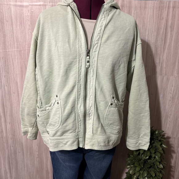 Cabela's Sage Green Zip-Up Sweatshirt Jacket Hoodie - Picture 2 of 10